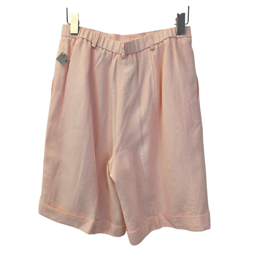 NWT Talbots Linen Blend High Rise Pleat Front Shorts Size 6 Petite - Picture 2 of 6